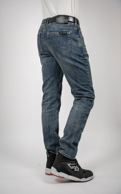 Mens Ajax Straight Motorcycle Jeans