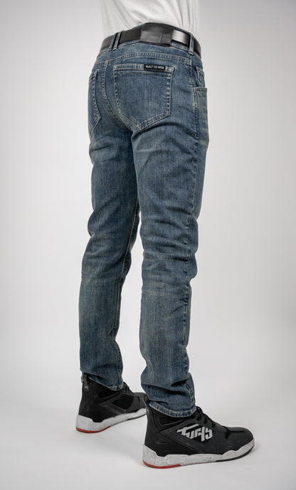 Mens Ajax Straight Motorcycle Jeans