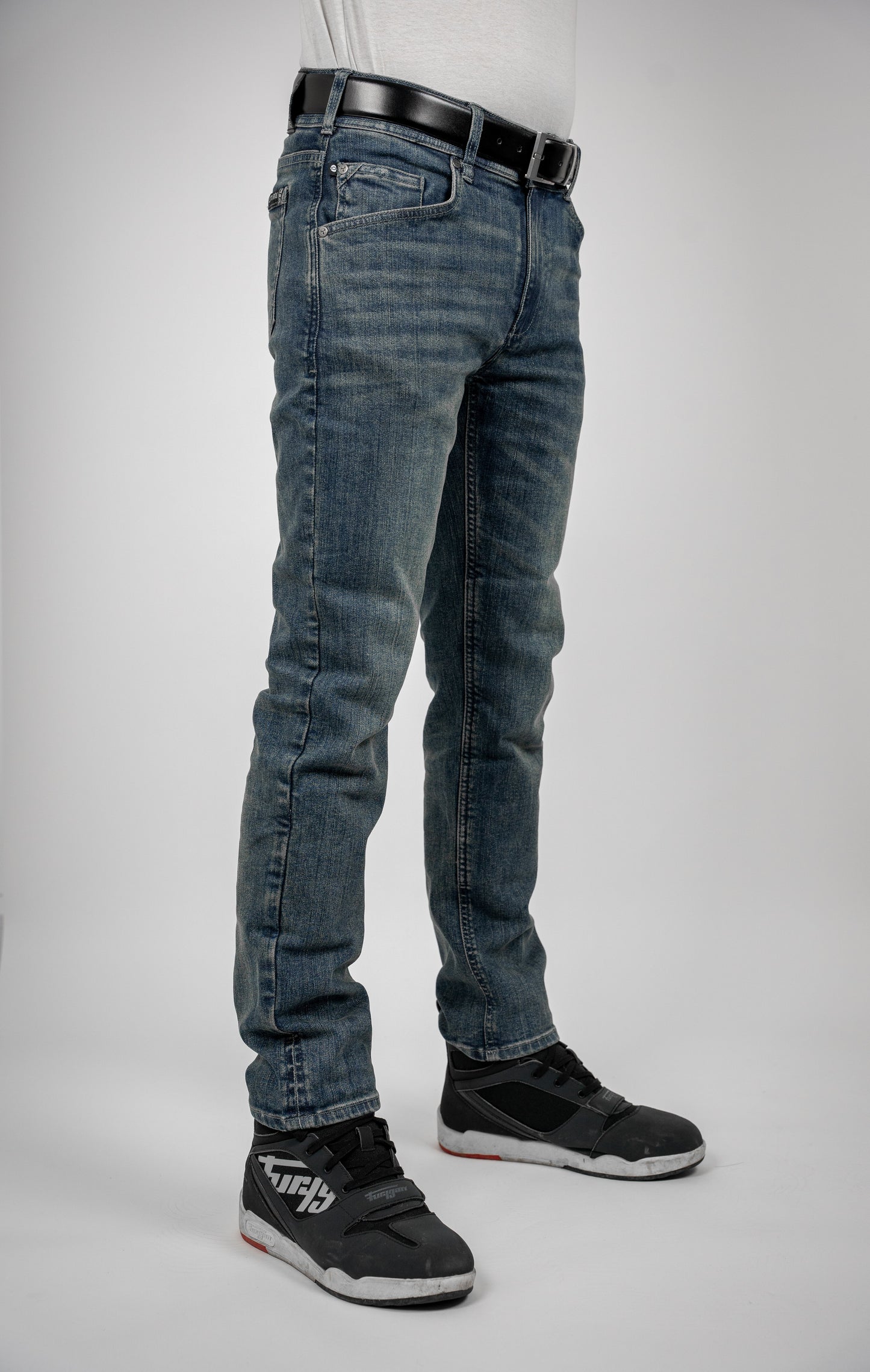 Mens Ajax Straight Motorcycle Jeans