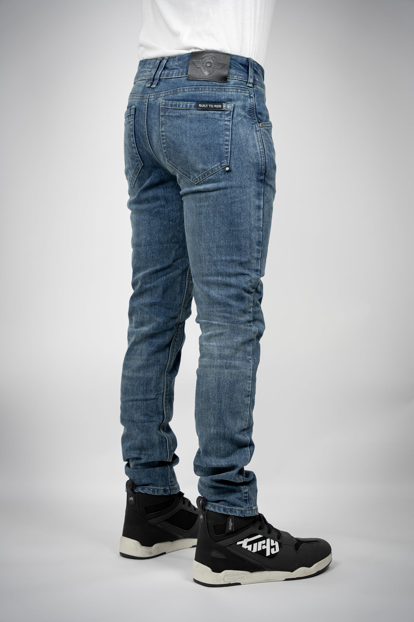 Mens Ajax Slim Motorcycle Jeans