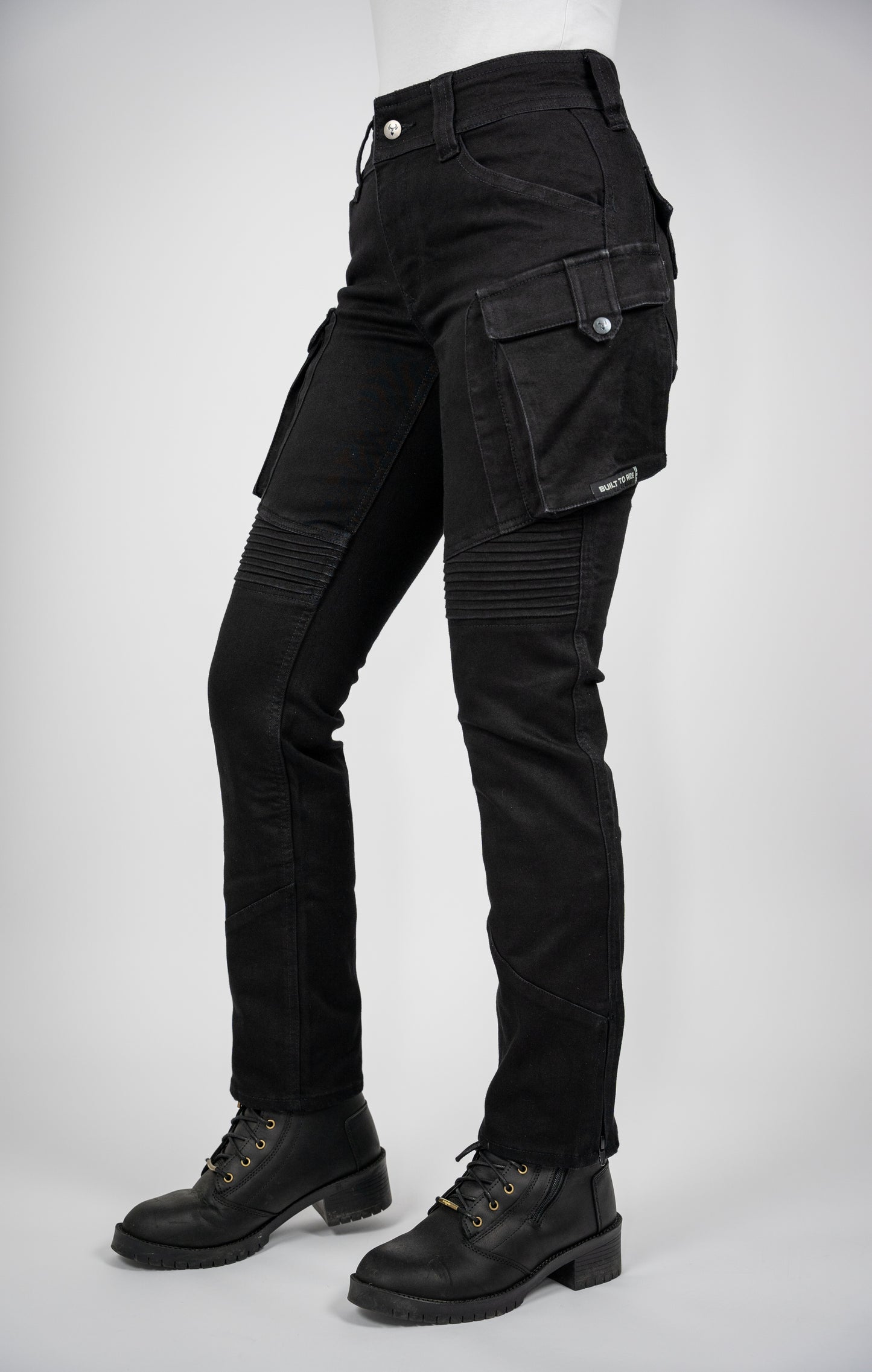 Ladies Coyote Easy Motorcycle Jeans