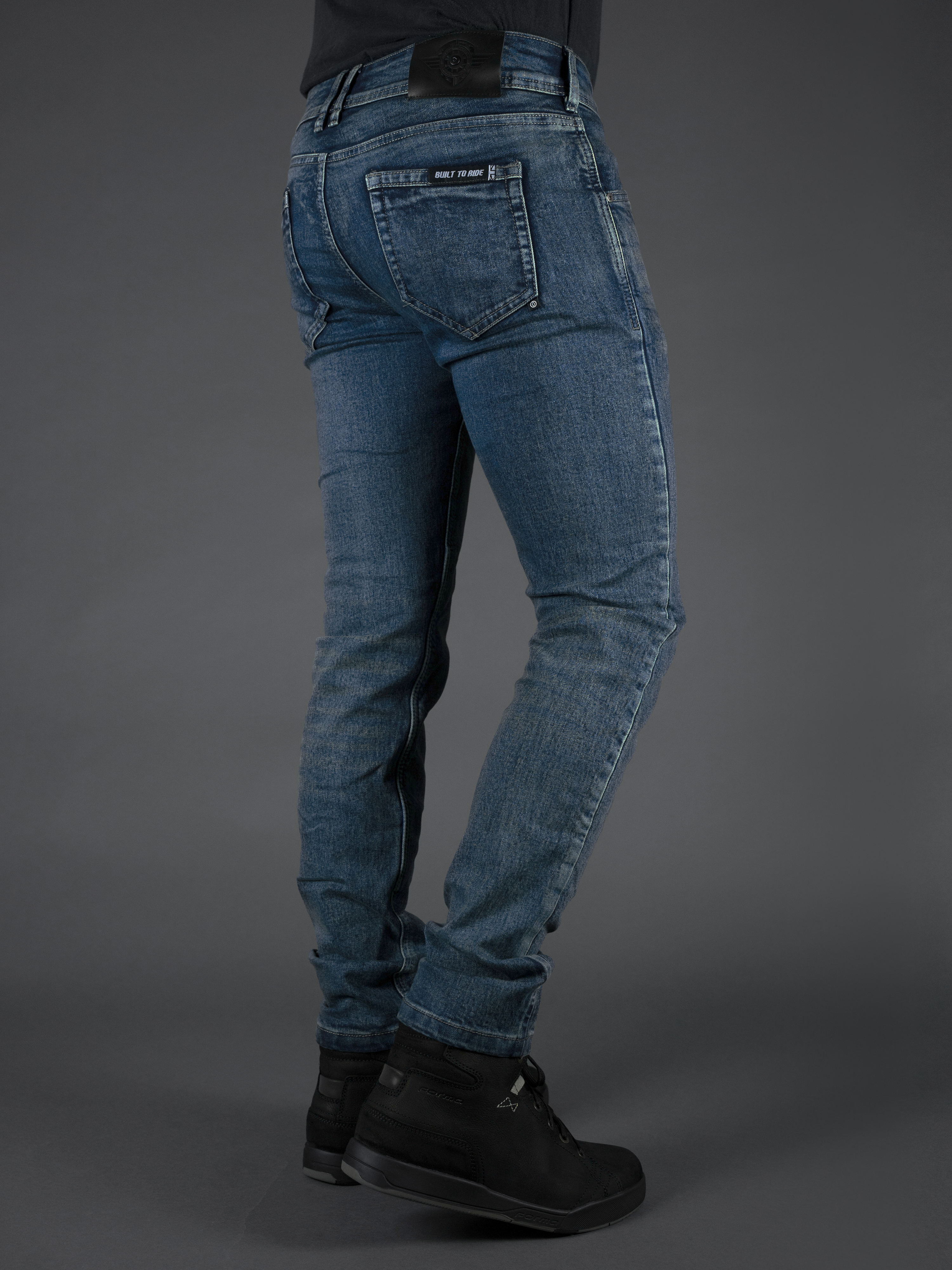 Mens Ajax Slim Motorcycle Jeans