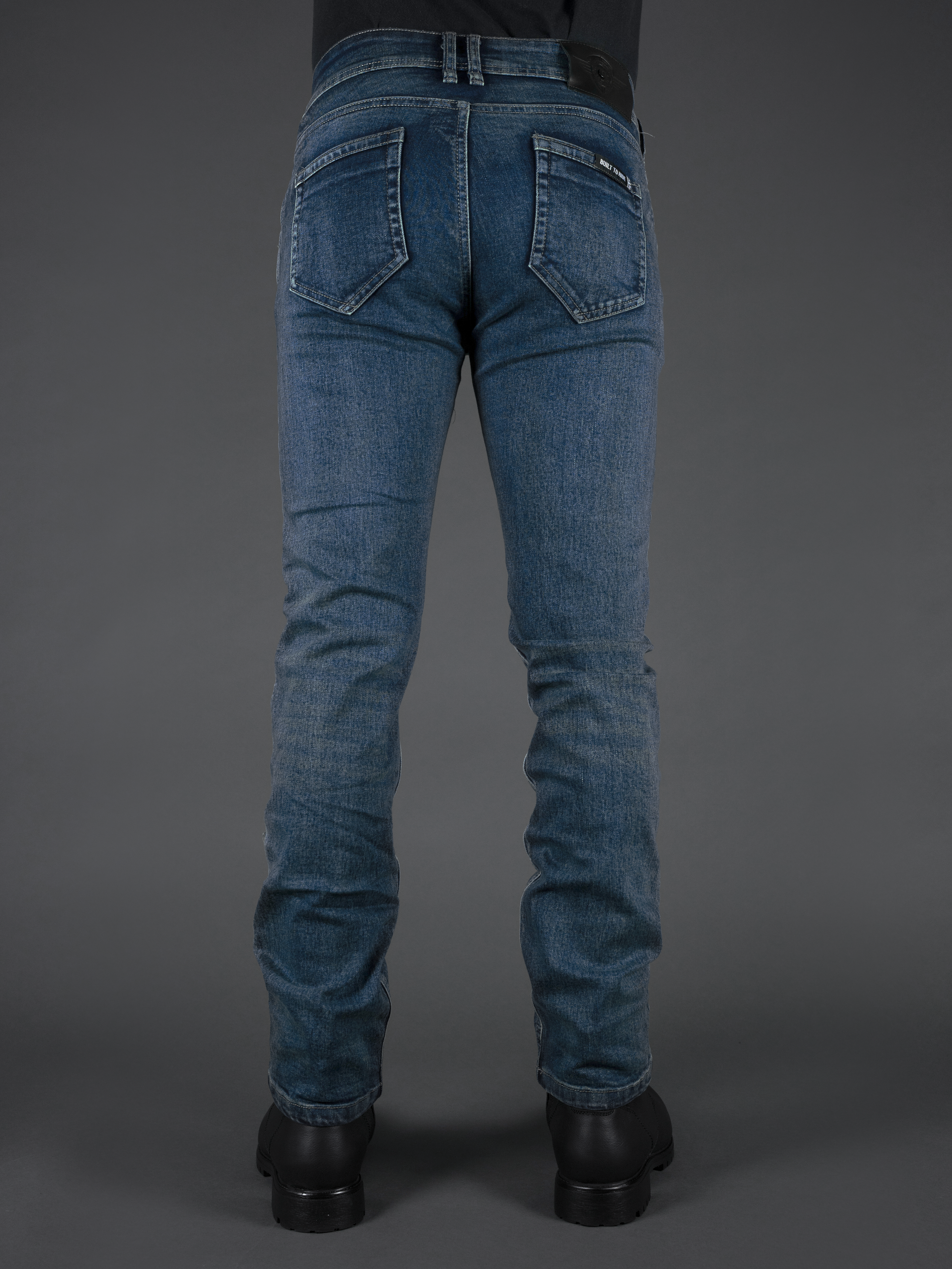 Mens Ajax Straight Motorcycle Jeans