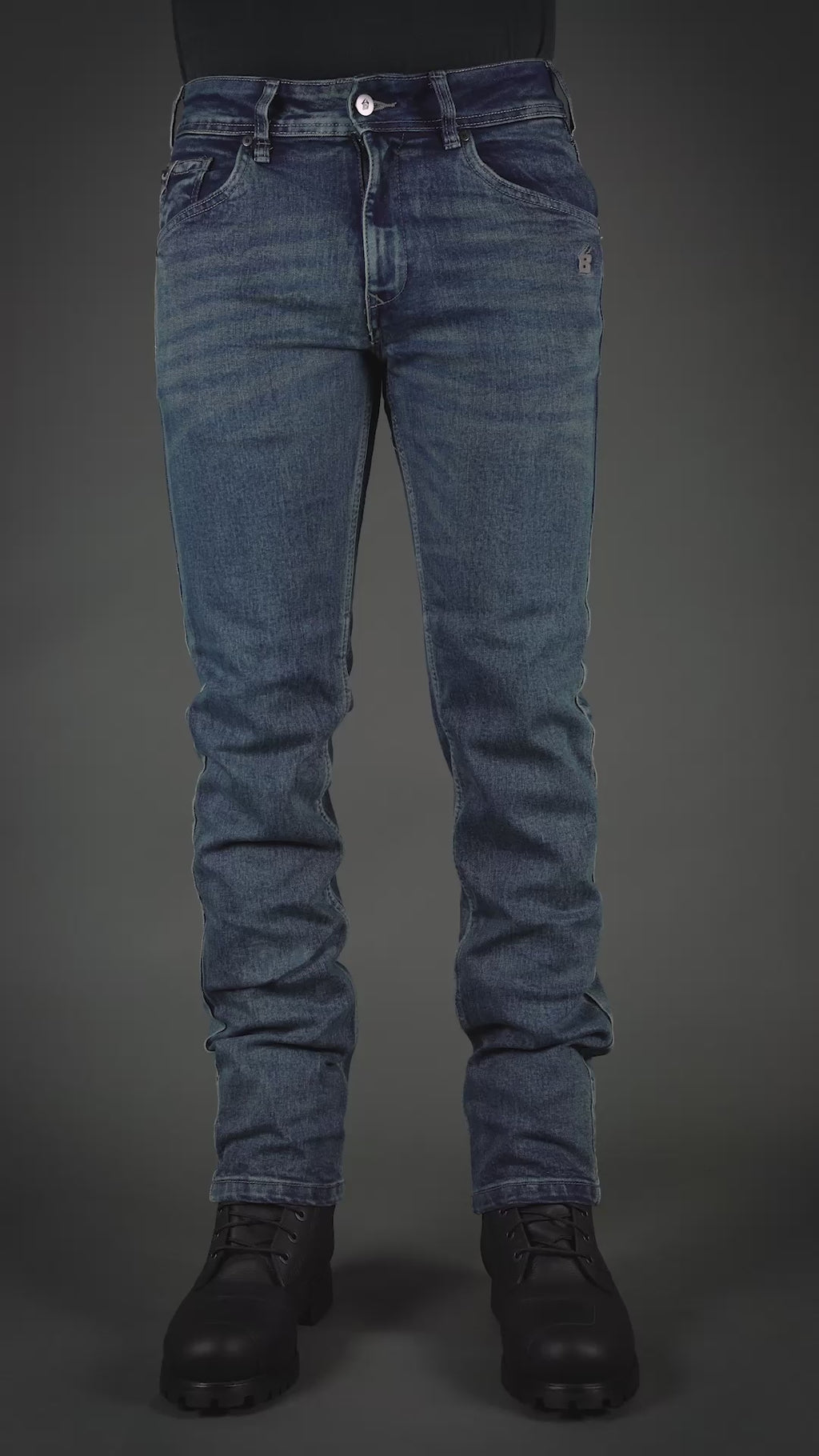 Mens Ajax Straight Motorcycle Jeans