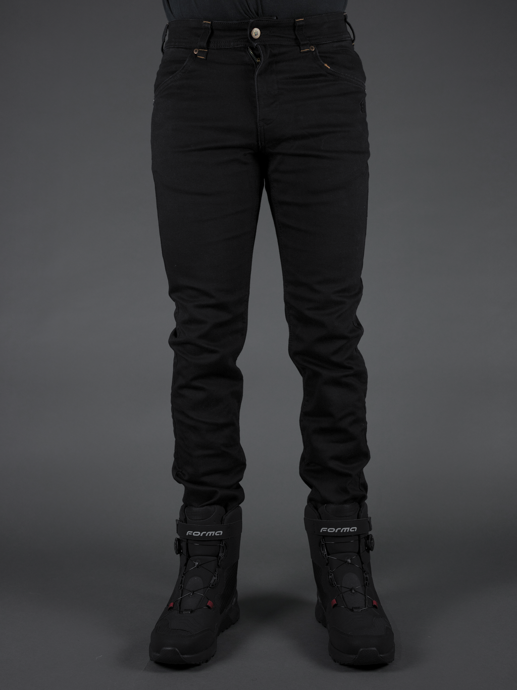 Mens Trojan Slim Motorcycle Jeans