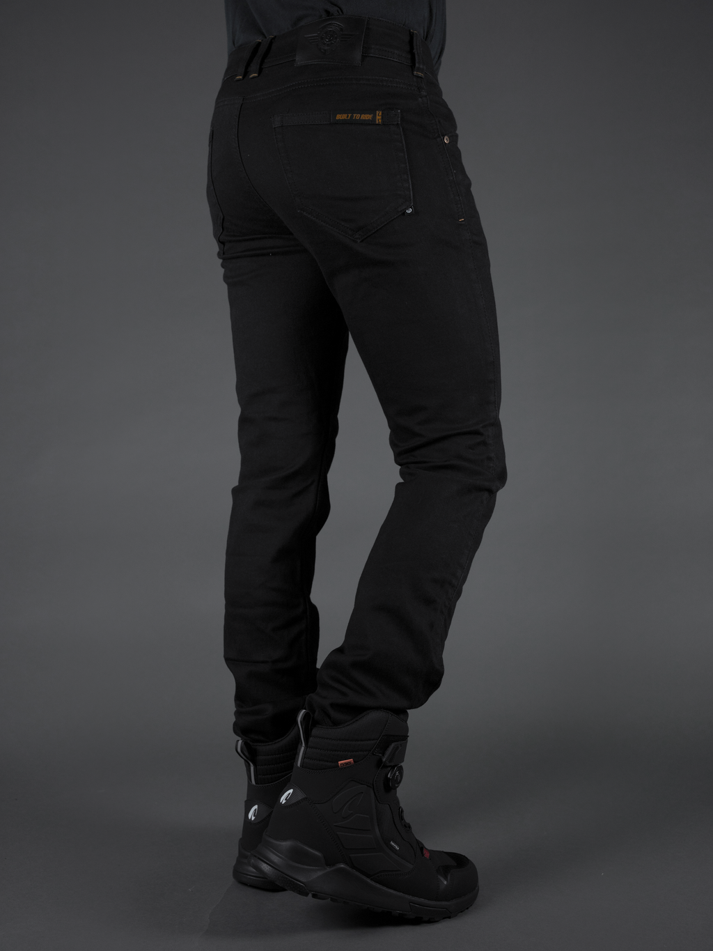 Mens Trojan Slim Motorcycle Jeans